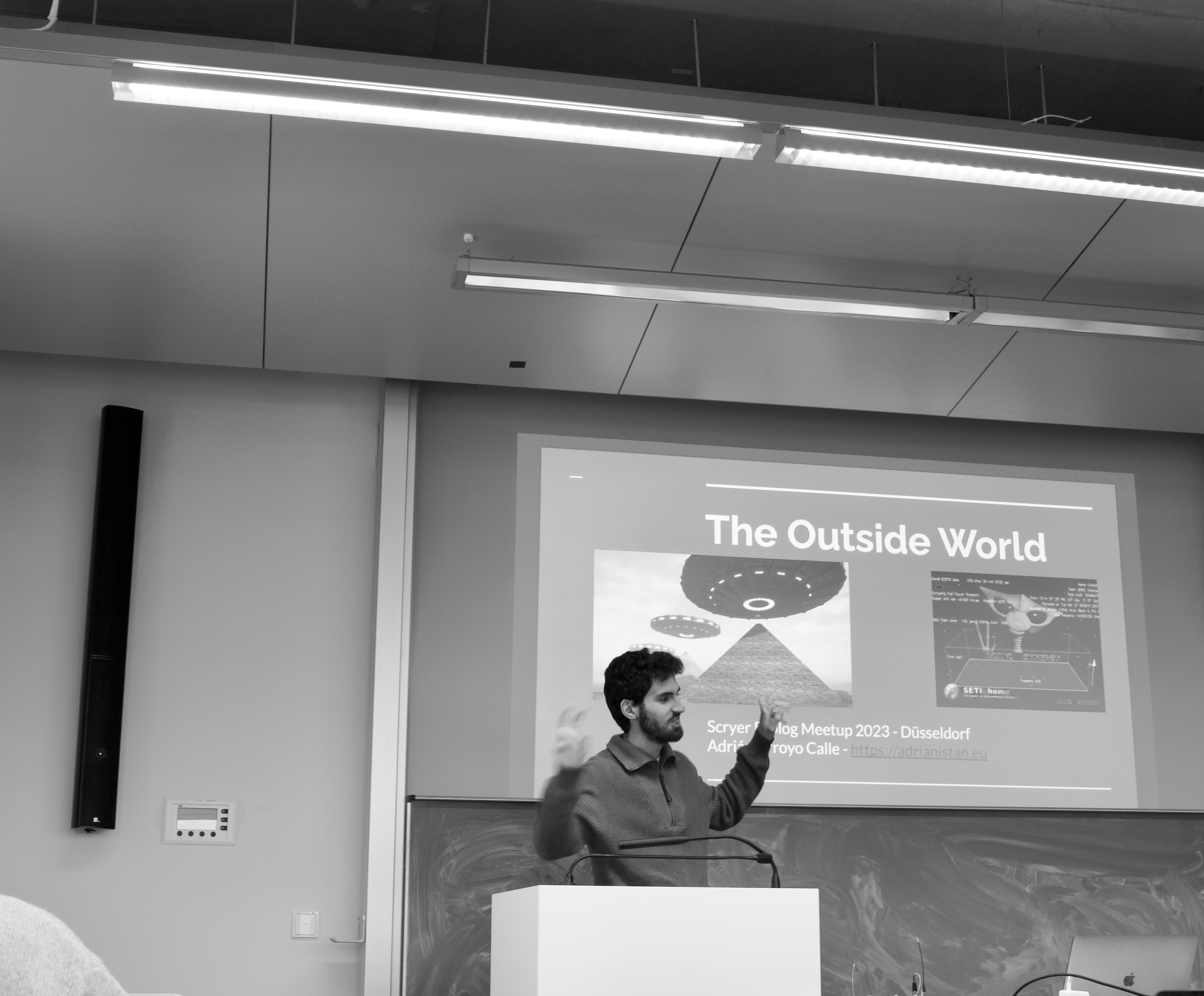 Photo of Adrián Arroyo Calle in Düsseldorf during the Scryer Prolog Meetup 2023